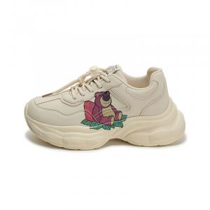 Нескользящие, противооткатные, амортизирующие, дышащие низкие детские повседневные кроссовки Disney, бежевый зеленый