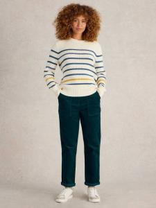 Брюки Twister из вельвета White Stuff, Dark Green