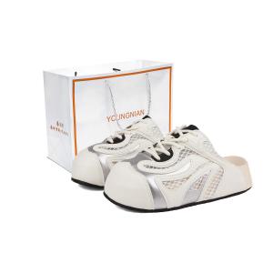 Yang Nianhua Тихие нескользящие быстросохнущие закрытые тапочки женские Ecru Shopping Bag, цвет Ecru Shopping Bag