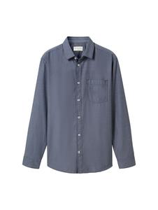 Повседневная рубашка TOM TAILOR Regular fit Button Up Shirt, цвет navy/dark blue