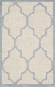 Ковер SAFAVIEH, 77 x 122 см, Cambridge Collection Ivory / Light Blue CAM134F ручной работы марокканский треллис премиум шерсть