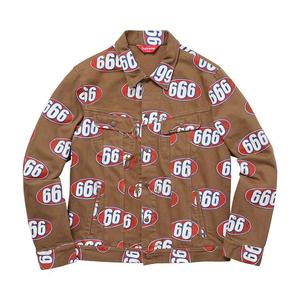 Куртка Supreme 666 Denim Trucker Jacket, Brown