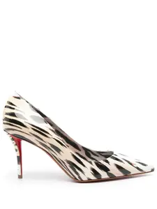 80-миллиметровые туфли Miss Z Christian Louboutin, нейтральный