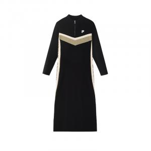 FILA FUSION Женское платье с длинными рукавами jet black