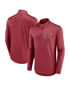 Толстовка Men's Cardinal Arizona Cardinals Quarterback Quarter-Zip Top Fanatics