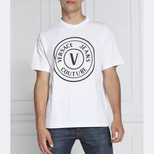 Футболка стандартного кроя Versace, белый