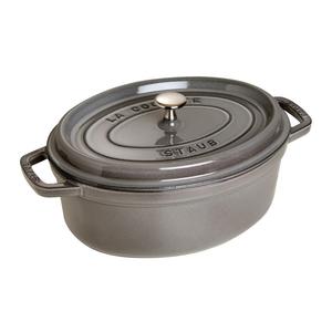 Форма для запекания Staub Round Cast Iron Pot, 3,2 л, 27 см, графитово-серый