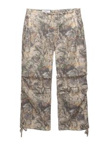 Брюки свободного кроя Pull&Bear, капучино/темно-коричневый