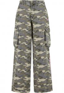 Широкие брюки-карго Felicious, оливковый/пастельно-зеленый/темно-зеленый