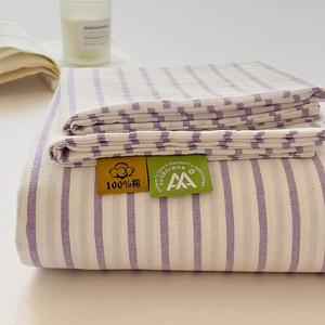 Antarctic Простыня 200х230 см из 100% хлопка с парой наволочек, цвет Purple Stripe