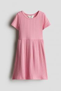 Платье из трикотажного полотна H&M, розовый