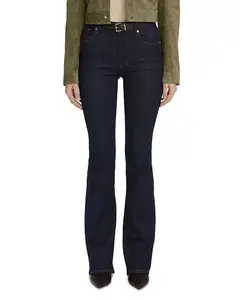 Джинсы-Клеш с высокой талией в обновленном стиле, цвет «бункат» Frame, синий