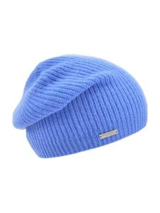 вязаная шапка синего цвета Seeberger