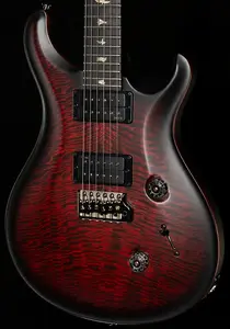 PRS 40-летний юбилей Custom 24 с сатинированной фигурной манговой декой, Fire Smokeburst (149)