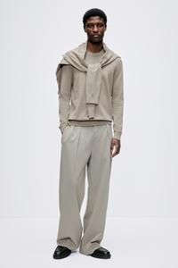 Свитер тонкой вязки приталенного кроя H&M, серый