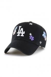 Бейсболка с козырьком хлопковая MLB Los Angeles Dodgers 47 Brand, черный