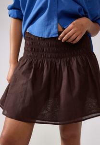 Юбка-колокол Lindex, темно-коричневый