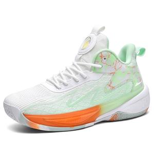 Kuding Мужские баскетбольные кроссовки Mid Top черные синие оранжевые мятно-зеленые гинкго зеленый, цвет Ginkgo Green