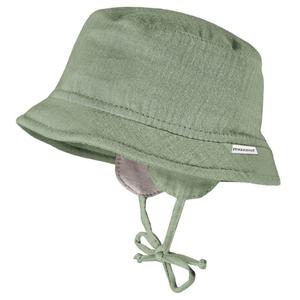 Детская шапочка с муслиновой лентой и ушами Maximo, зеленый