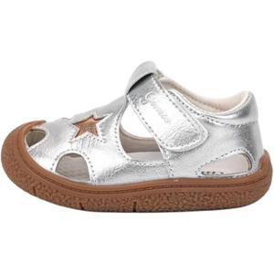 Нескользящие и дышащие низкие туфли для малышей QINUOSHU, серебряный