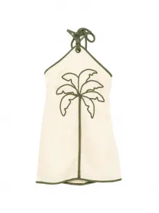 Мини-платье с вышивкой в виде дерева FARM Rio, бежевый