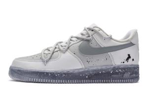 Кроссовки Nike Air Force 1 Skateboard Shoes Women's Low-Top Gray White
