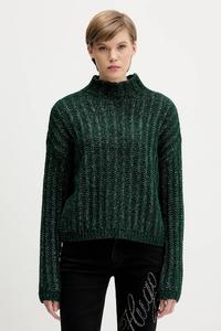 Свитер из смесовой шерсти Hugo, зеленый