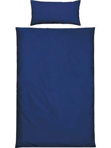 Erwin Müller Односпальное трикотажное постельное белье Ansbach темно-синего цвета
