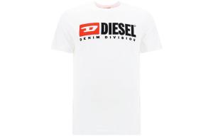 Футболка с логотипом DIESEL, белая