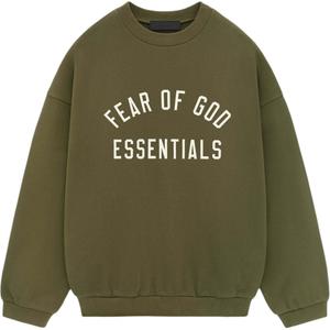 Fleece Crewneck Fear Of God Essentials, зеленый