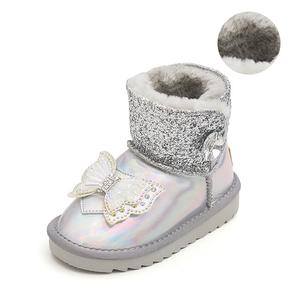 Износостойкие, противоскользящие, детские ботинки с низким голенищем Budding, серебряный