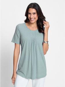 Рубашка-туника с принтом шалфея и белого цвета WITT WEIDEN