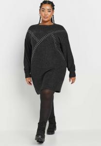 Платье-джемпер Yours Clothing, темно-серый