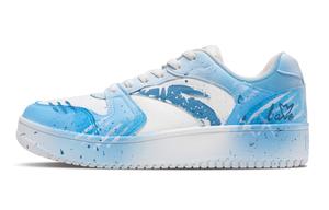 ANTA Оригинальные синие нескользящие низкие кроссовки для скейтбординга, увеличивающие рост, мужские