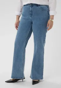 Расклешенные джинсы полной длины kcflora, расклешенные книзу Kaffe Curve, Blue Washed Denim