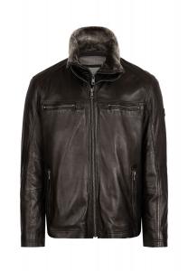 Кожаная куртка гереро bugatti, черный