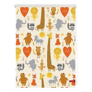 Рулонные шторы Блэкаут twentyfour Cute Animals, 45x150x6 см, желтый
