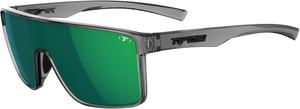 Солнцезащитные очки Tifosi Sanctum, идеально подходят для езды на велосипеде, игры в гольф, пеших прогулок, бега, тенниса и пиклбола, а также для повседневной носки, Crystal Smoke, Green Mirror Polarized