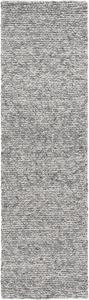 Ковер SAFAVIEH, 69 x 244 см, Rug Natura Collection Runner, Grey & Ivory, Handmade Wool & Viscose, Ideal for The Living Room, Dining, Bedroom (NAT254H)
