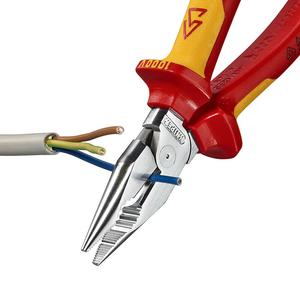 KNIPEX 08 26 185 изолированные плоскогубцы с игольчатыми концами, экономичные режущие плоскогубцы с игольчатыми концами, 185 мм