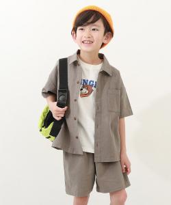 Комплект из рубашки с коротким рукавом, комплект «все в одном», 25SS Devirock, цвет D Greige