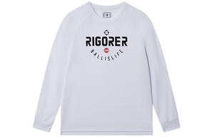 Футболка для баскетбола, велоспорта и фитнеса Unisex RIGORER, pure белый
