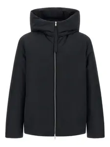 Стеганая куртка с капюшоном JIL SANDER, черный