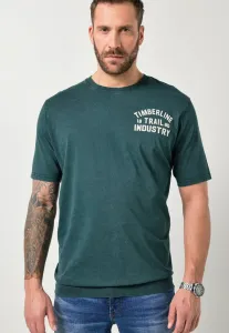 Винтажная футболка с короткими рукавами и принтом на животе Jp1880, Pine Green