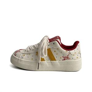 Нескользящие, амортизирующие, ударопрочные, износостойкие, низкие кроссовки для женщин LIANGHUO, Red