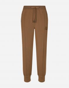 Шерстяные спортивные штаны Dolce & Gabbana, бежевый