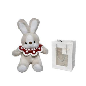 Плюшевая кукла Goodnight Bunny для детей старше 3 лет высотой 30 см ROUERXIONG, белый