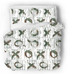 Сатиновое постельное белье Sense Eight X TO THE O, бирюзовый - 155 х 220 см