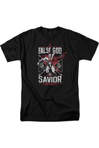 Футболка с коротким рукавом для взрослых «Бэтмен против Супермена: Ложный Бог или Спаситель» Gildan, черный