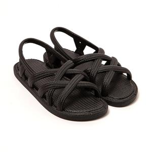 Сандалии женские Brasileras черные с резиновой подошвой